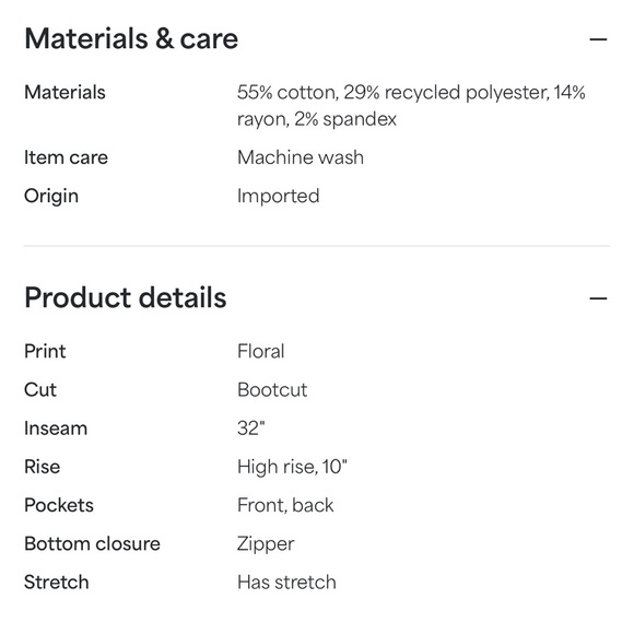 Floral Embroidered Flare Jeans - Picture 5 of 7